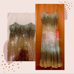 BRAND NEW BELLE BADGLEY MISCHKA DILLARD’S SEQUIN DRESS